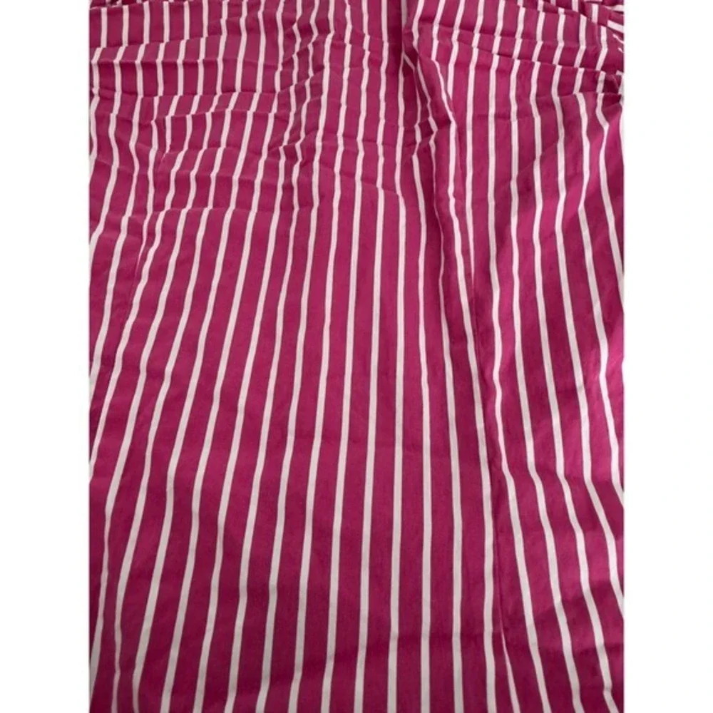 Ralph Lauren Kids Pink White Stripe‎ Slim Fit Button Down Shirt Size 4